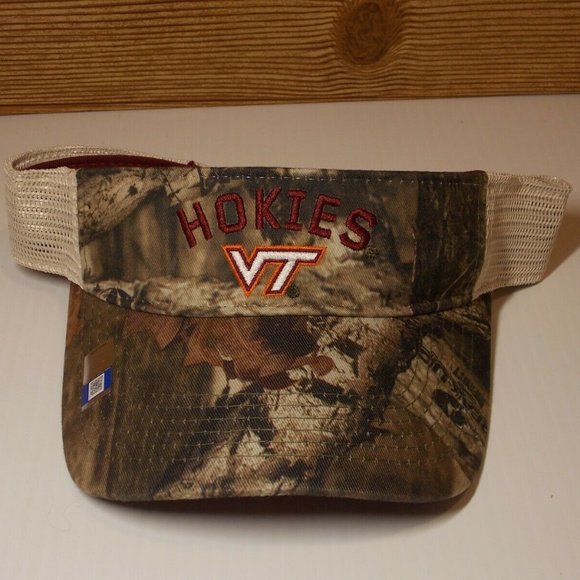 NWT NCAA Virginia Tech Hokies Logo Hat Cap Visor C - Picture 1 of 7